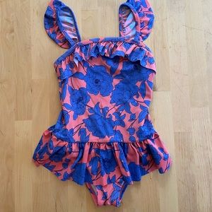 Janie and Jack girls swimsuit, size 4. EUC